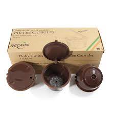This reusable coffee pod is designed to last a lifetime, so helps the environment and your pocket. Recaps Refillable Coffee Filters Refilling More Than 200 Times Reusable Coffee Pods For Nescafe Dolce Gusto Brewers 3 Pack Brown Buy Online At Best Price In Uae Amazon Ae