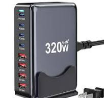 800W USB C Fast Charger Block, 10 Port USB Charging Station, GaN Pro Double  140W PD PPS Port Fast Charging Station,Laptop Wall Charger Compatible with  ...