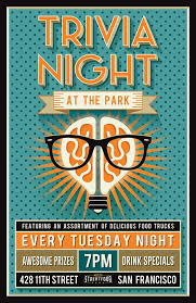 Bars, schools, or parties that have trivia night or pub quizzes can use this printable flyer featuring the brain and question marks. 14 Trivia Night Ideas Trivia Night Trivia Trivia Night Flyer