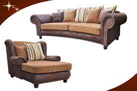 Durch kluges design und e. Couch Big Sofa Hawana Kolonialstil Inkl Big Sessel Und Hocker Kopie Os Livingcomfort
