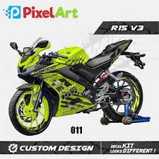 Full body (nutup semua body) biasa = rp. Yamaha R15 V3 Graphics Motorcycle Decal Sticker Yellow Full Body Premium Quality