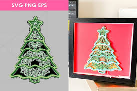 Whatever might be the purposes it can be used. 3d Layered Christmas Tree Cut File Mandala Tree 1027726 Paper Cutting Design Bundles