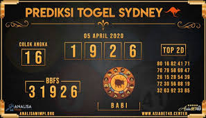 Prediksi Togel Sydney Asiabet4d 05 April 2020 Sydney Leipzig Minggu
