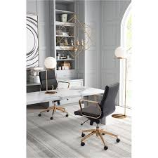 Black And Gold Desk Chair Sleek And Sassy Black And Gold Office Chair Scientist Gold Office Chair Gold Office Decor Adjustable Office Chair