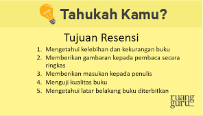 Resensi Atau Ulasan Pengertian Unsur Jenis Struktur Bahasa Indonesia Kelas 8
