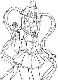 12 Modeste Coloriage Manga Fille Chat Collection Coloriage Manga Coloriage Kawaii Coloriage