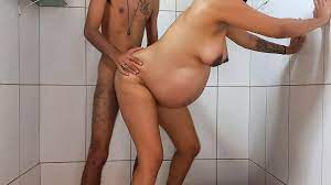 Pregnant Creampie - Pregnant Latina Giving Pussy in Bathroom to Lover and  Moaning Loudly | xHamster