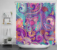 Goodreads book reviews & recommendations: Amazon Com Lb Indian Bohemian Shower Curtains Mandala Design Colorful Boho Floral Pattern Paisley Shower Curtains Teal Purple Shower Curtains For Bathroom Waterproof Polyester Fabric 72x72 Inch With 12 Hooks Kitchen Dining