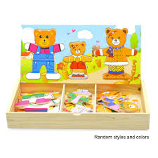 Khilonewale wooden puzzles toddlers combo of wooden world map & india map puzzles with knobs, educational puzzle,learning aid for boys and girls,kids, students ,size 38*30 cm. Buy 54pcs Wooden Bear Family Dress Up Puzzles Sorting And Matching Toys For Baby Kids Children Puzzle Toy Gift At Affordable Prices Free Shipping Real Reviews With Photos Joom