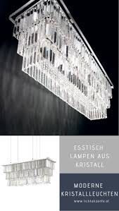 Ideal Lux Eckige Kristall Pendelleuchte Martinez L 103cm Lampen Leuchte Esstisch Pendellampen