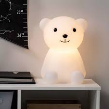 Bear Led Nightlight With Energy Efficient Light Bulb White Black Pillowfort Energy Efficient Light Bulbs Cute Night Lights Night Light