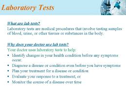 A all laboratory staff should be informed and all preparations should be completed before arrival of tissue. Introduction To Medical Technology Lecture 1 Medical Laboratories