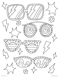 Select from 35970 printable crafts of cartoons, nature, animals, bible and many more. 45 Sunglasses Coloring Pages For Kids Pics Kindsmall