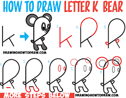 Here's what happened to those six lost letters. Huge Guide To Drawing Cartoon Characters From Lowercase Letter K Easy Tutorials For Kids How To Draw Step By Step Drawing Tutorials