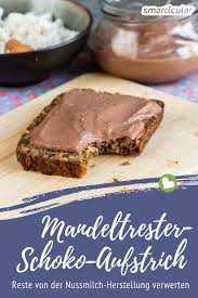 Veganen Schokoaufstrich Selber Machen Aus Mandel Trester Schokoaufstrich Vegane Lebensmittel Rezepte Mit Mandelmilch