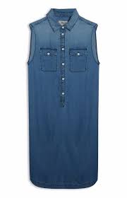 Denim Co Primark Sleeveless Denim Shirt Dress Must Have Uk 8 Odyag