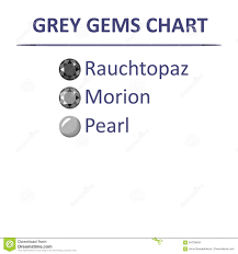 Gems Grey Color Chart Stock Vector Illustration Of Faceted