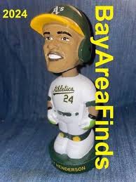 Oakland A's Rickey Henderson Vintage Style Bobblehead 9/20/2024 SGA  Athletics