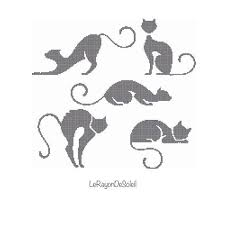 Black And White Silhouette Cross Stitch Patterns Animal Pet Cross Stitch Pattern Black Cats Silhouette Etsy Cross Stitch Animals Cat Cross Stitches Cross Stitch Patterns