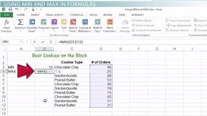 Finding critical values of a trig function with cubes. Using The Min And Max Functions In Excel Video Lesson Transcript Study Com
