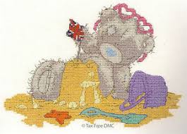 Schemes of embroideries for every taste. Dmc Counted Cross Stitch Kit Tatty Teddy Bear Character Me To You On Holiday New 77540664955 Ebay