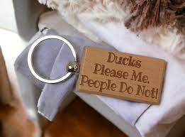 Duck Keyring Gift Ducks Please Me People Do Not Nice Cute - Etsy Ireland