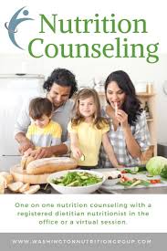 Washington Nutrition Group Nutrition Counseling One On One Nutrition Counseling With A Registered Di Counseling Nutrition Registered Dietitian Nutritionist