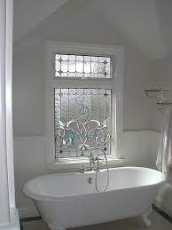 Static window film：please clean the glass window before sticking the window film, keep the glass window moist, no adhesive is needed, it can be removed and reused. Bathrooms John Joy Studio Bathroom Windows Glass Bathroom Bathroom Window Privacy