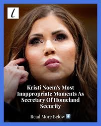 Kristi Noem has had many inappropriate moments, like using prisoners as  props, introducing herself to her department with a raunchy song, and more.