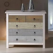 commode en bois massif avec 5 tiroirs hauteur 80 cm flora commode bois commode mobilier de salon