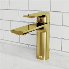 Check spelling or type a new query. Vigo Davidson 1 Handle Single Hole Watersense Labeled Bathroom Sink Faucet Matte Gold Vg01043mg Rona