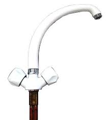 white ec11 caravan sink mixer tap