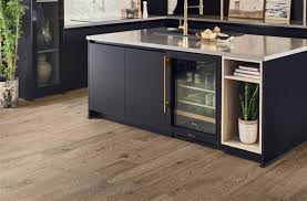Put all the base cabinets in place, then mark a line on the subfloor corresponding to the front edge of the toekick. Engineered Hardwood Faq Everything You Need To Know Flooring Inc