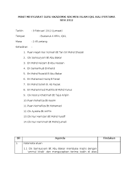Senarai sekolah menengah terbaikdi malaysia berikut berdasarkan pencapaian keseluruhan sijil pelajaran malaysia. Minit Mesyuarat Guru Akademik Sek Men Islam Iqkl Kali Pertama Sesi 2012