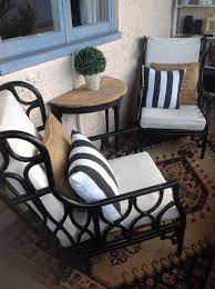 Even Cheap Bamboo Furniture Can Be Transformed With Black Spray Paint Rattan Furniture Makeover Bamboo Furniture Makeover Black Painted Furniture