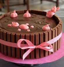 Gateau D Anniversaire Bain De Boue Pour Les Cochons Recette Idee Gateau Gateau Anniversaire Gateau