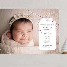 Best Gift Grand Holiday Birth Announcements by Hudson meet Rose