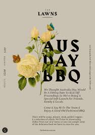 The Lawns Fonts In Use Say Hi Australia Day Lawn