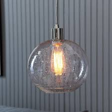 Not Sure About Seeded Vs Clear Seeded Glass Shade West Elm 49 Without Cord Set Seeded Glass Pendant Seeded Glass Glass Pendant Light