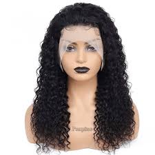 Peapine Pelucas de cabello humano ondulado con encaje frontal,  prearrancado, densidad del 180%, pelucas de cabello humano húmedo y  ondulado para mujeres negras, pelucas de encaje frontal transparente :  Belleza y Cuidado Personal