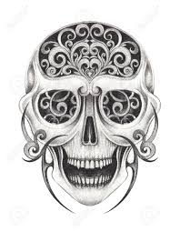 Check spelling or type a new query. Art Graphic Skull Tattoo Hand Pencil Drawing On Paper Stock Photo Picture And Royalty Free Image Image 105779610