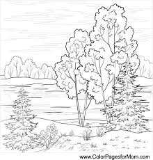Download Image From Http Www Colorpagesformom Com Coloringpages Landscapes Landscape16 Jpg Colorful Landscape Landscape Quilts Coloring Pages
