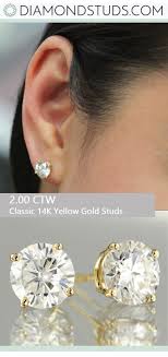 Pin On Diamond Studs In Yellow Gold