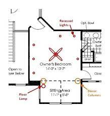 Where to put recessed lights in a bedroom? Master Bed Lighting Layout