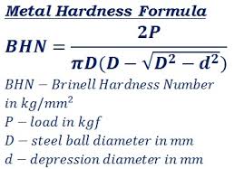 Metal Hardness Bhn Calculator