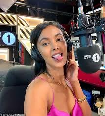 Save our summer along with peter crouch and alex horne. Maya Jama Makes A Busty Exhibition In A Leopard Print Dress When Leaving The Sunday Brunch Studios Exbulletin