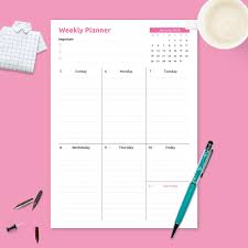 How do i create a new appointment on my calendar? Weekly Planner Templates Download Week Planner Pdf