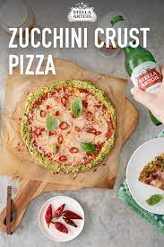 Calabrian Pizza With Zucchini Crust Recipe Recipes Summer Recipes Dinner Food