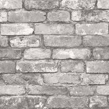 Brick walls are one of the best elements of the most amazing vintage and industrial homes. Rustic Brick Wallpaper In Silver Grey I Love Wallpaper