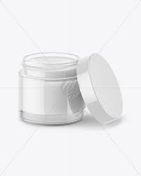 Download Opened Clear Glass Jar With White Gel Mockup High Angle Shot In Jar Mockups On Yellow Images Object Mockups